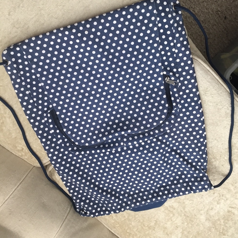 Y2k Mossimo Polka Dot Canvas Backpack - image 2